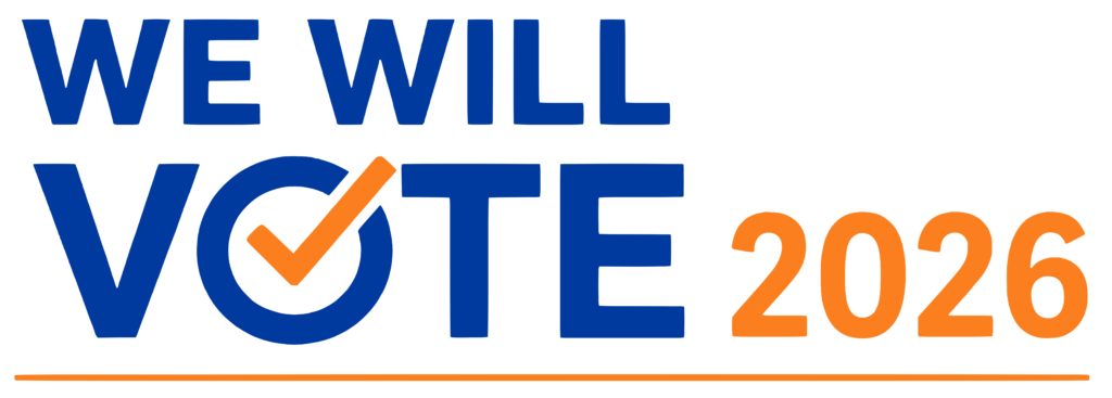 We Will Vote 2026 logo